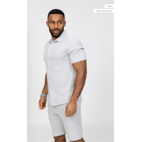 Denaro Shirt en Short Set - Grey
